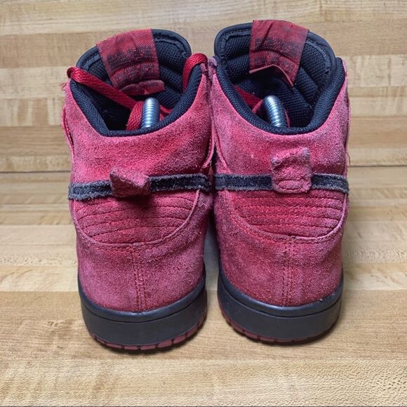 NIKE DUNK HI GYM SB TORO RED RAGING BULLS 6Y - Picture 4 of 8